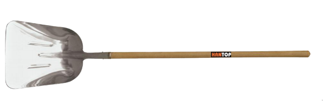 Item No.72327 French type aluminium shovel long wooden handle