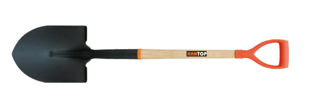Item No.71332 Round shovel wooden handle D pvc grip
